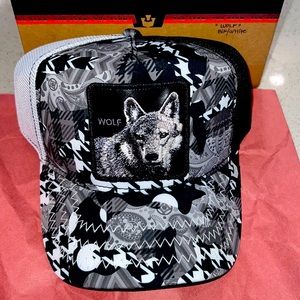 Goorin Bros The Farm Animal Trucker Hounds Tooth Wolf Friday Drop
